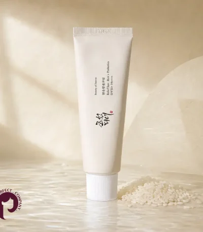 ضد آفتاب بیوتی آف جوسان SPF50 با عصاره برنج در فضای روشن