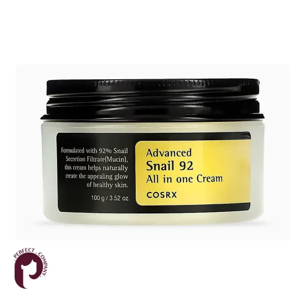 کرم مرطوب‌کننده و ترمیم‌کننده حلزون کوزارکس COSRX مدل Advanced Snail 92 All In One Cream وزن ۱۰۰ گرم