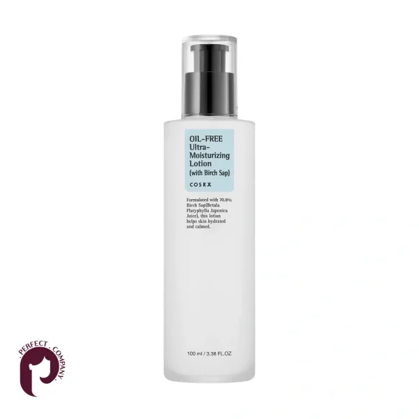 لوسیون مرطوب‌کننده فاقد چربی کوزارکس COSRX مدل Oil-Free Ultra-Moisturizing Lotion with Birch Sap حجم ۱۰۰ میلی‌لیتر