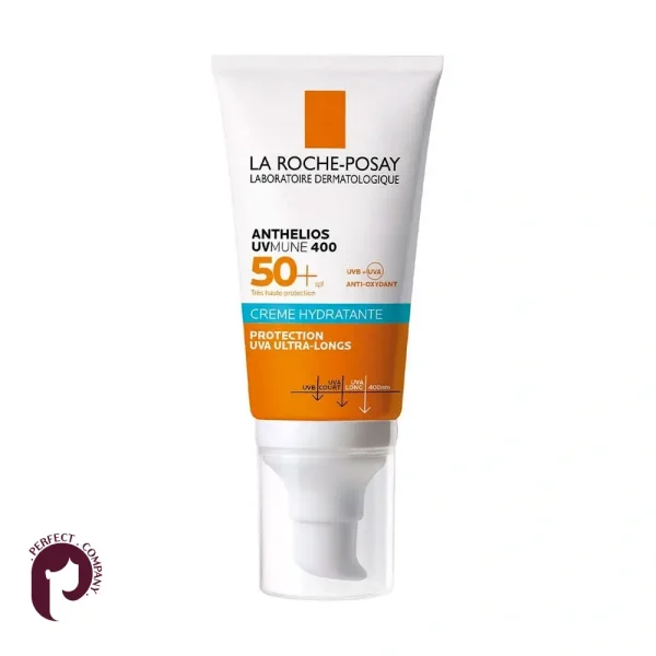 ضد آفتاب کرمی آبرسان لاروش پوزای مدل Anthelios UVMune 400 Hydrating Cream SPF50+ حجم ۵۰ میلی‌لیتر