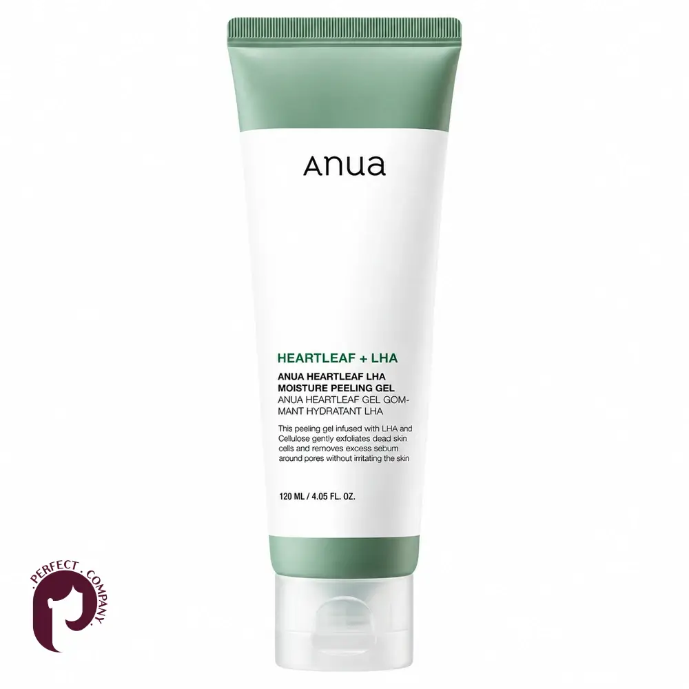 anua-heartleaf-lha-peeling-gel-120ml ژل لایهبردار هارتلیف آنوا LHA حجم ۱۲۰ میلیلیتر، نمای تیوب