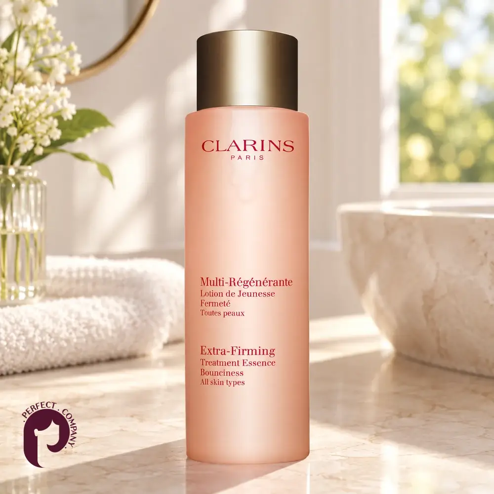 اسنس کلارنس Extra-Firming Bounciness روی میز مراقبت پوست