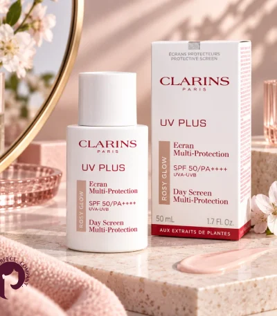 ضد آفتاب SPF50 کلارنس UV Plus مدل Rosy Glow