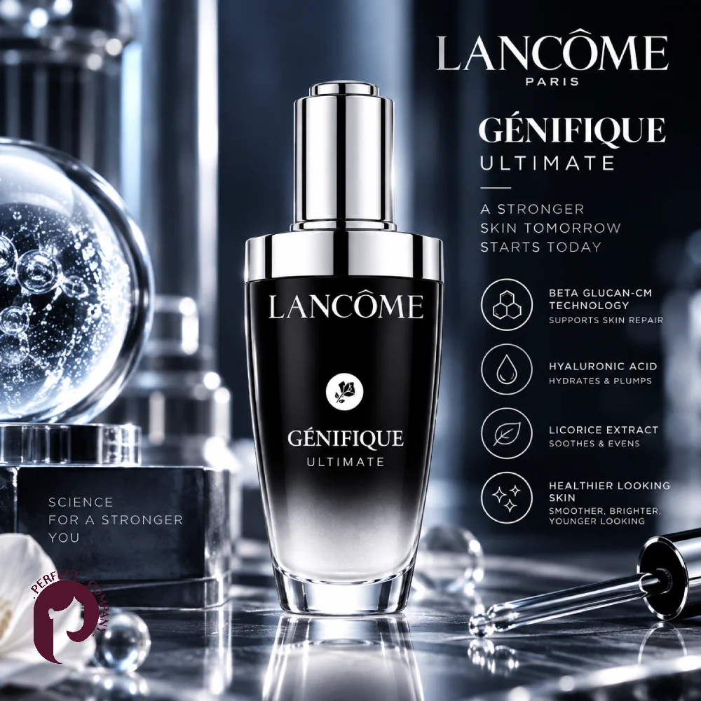 سرم Génifique Ultimate لانکوم 100 میل در نمای لایف استایل
