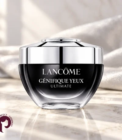 نمای لایف‌استایل کرم دور چشم ژنیفیک آلتیمیت لانکوم روی سطح روشن
