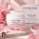 کرم شب آبرسان لانکوم Hydra Zen حاوی هیالورونیک اسید و عصاره رز