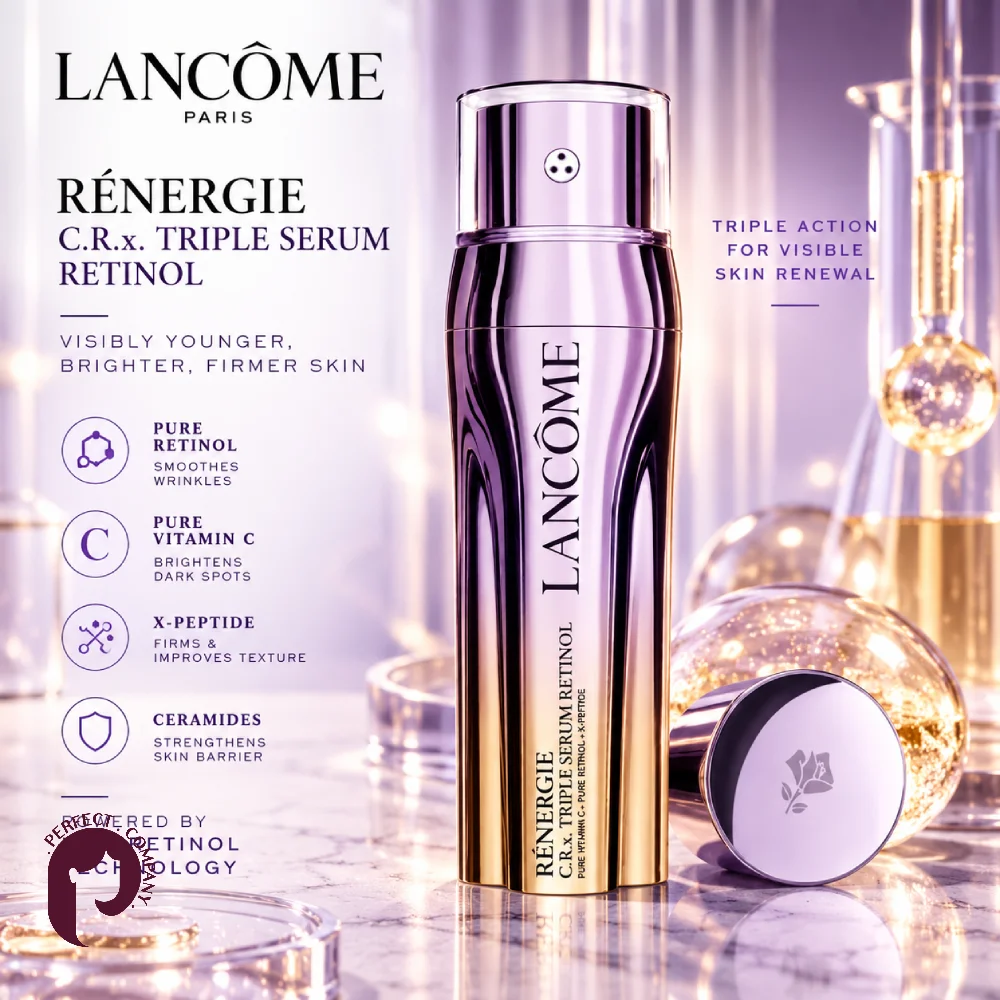 سرم رتینول سه‌گانه لانکوم Rénergie C.R.x در نمای لایف استایل