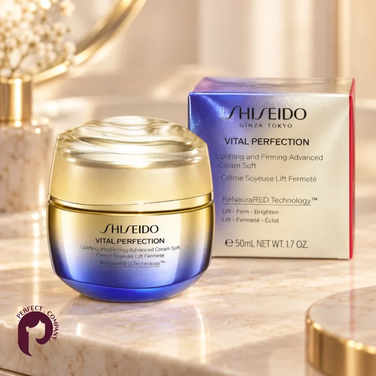 کرم لیفت شیسیدو سافت Vital Perfection همراه جعبه محصول
