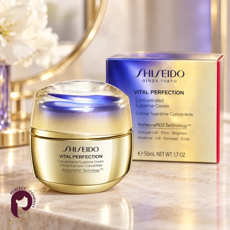 کرم لیفت شیسیدو سوپریم Vital Perfection همراه جعبه محصول