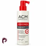 ژل شستشوی سبیونکس ای‌سی‌ام حجم ۲۰۰ میلی‌لیتر با پمپ قرمز