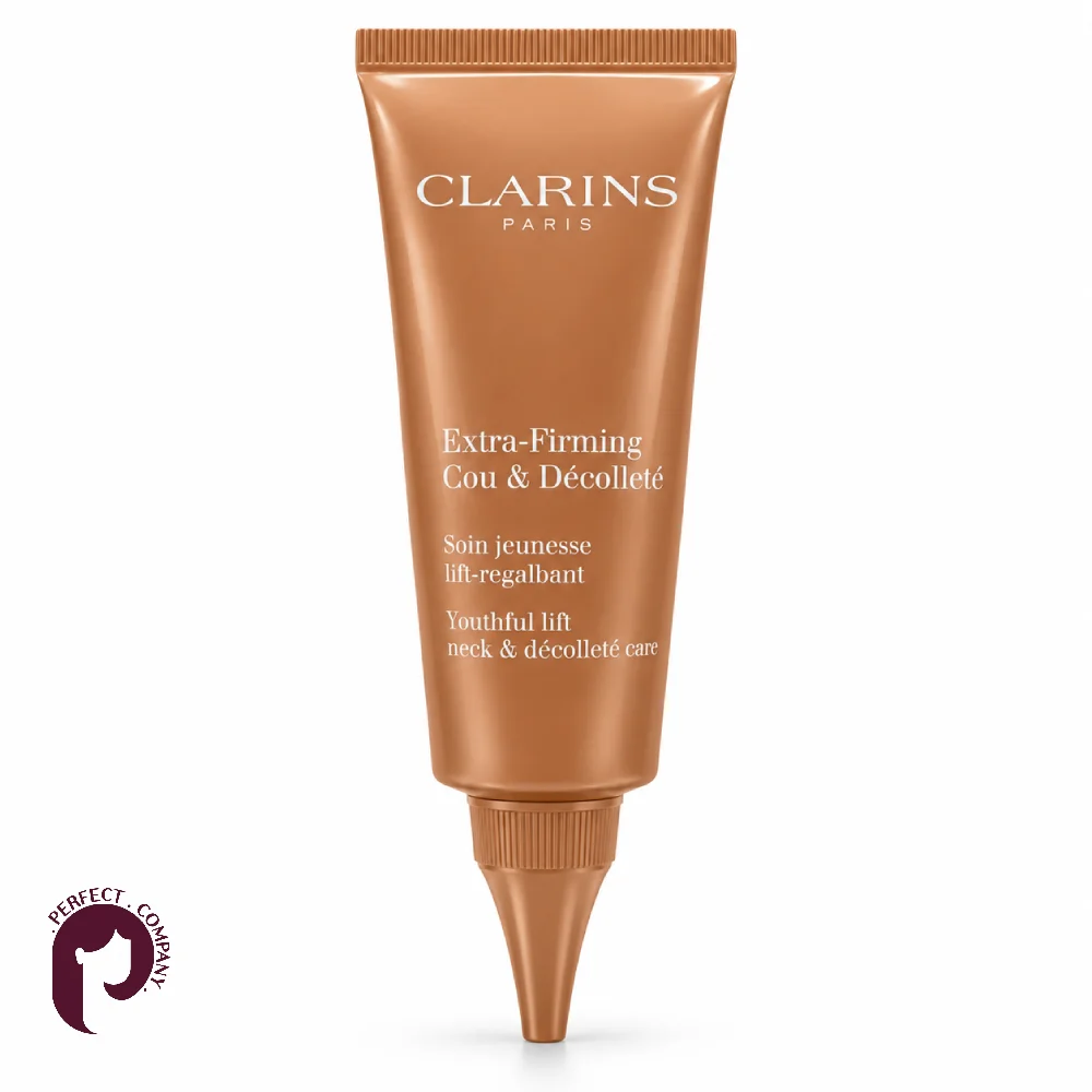کرم گردن و دکلته کلارنس Extra-Firming با زمینه سفید