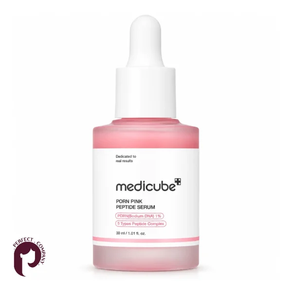 سرم PDRN مدی کیوب Pink Peptide حجم ۳۰ میلی‌لیتر با پس‌زمینه سفید