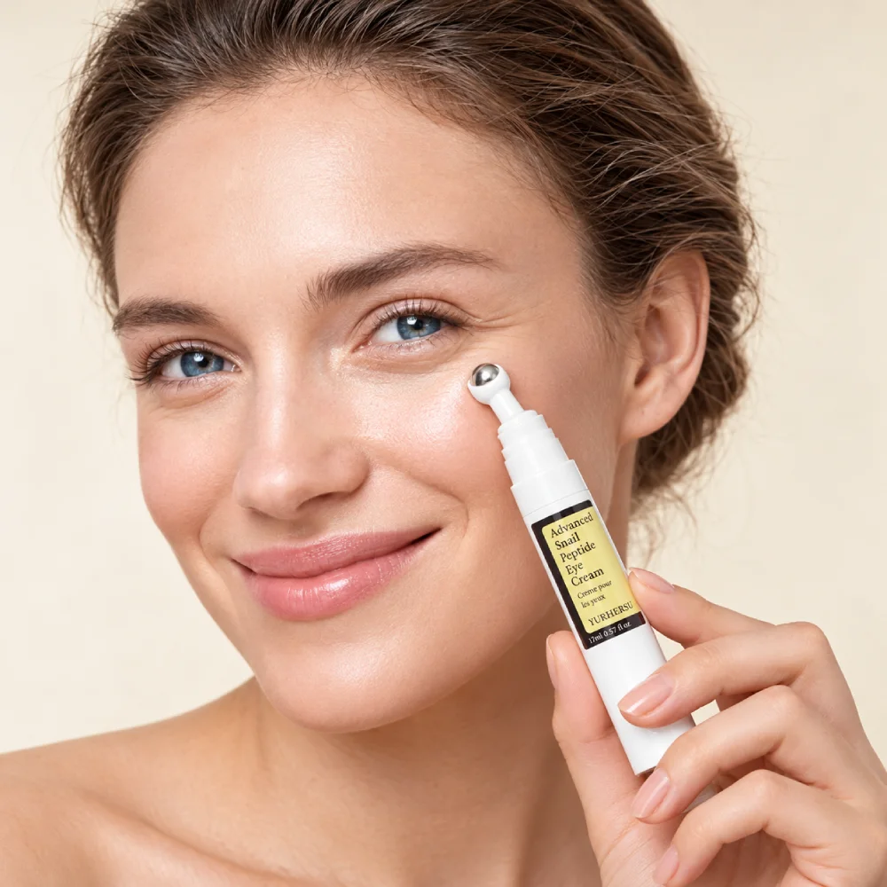 استفاده از اپلیکاتور توپی کرم دور چشم حلزون یورهِرسو زیر چشم